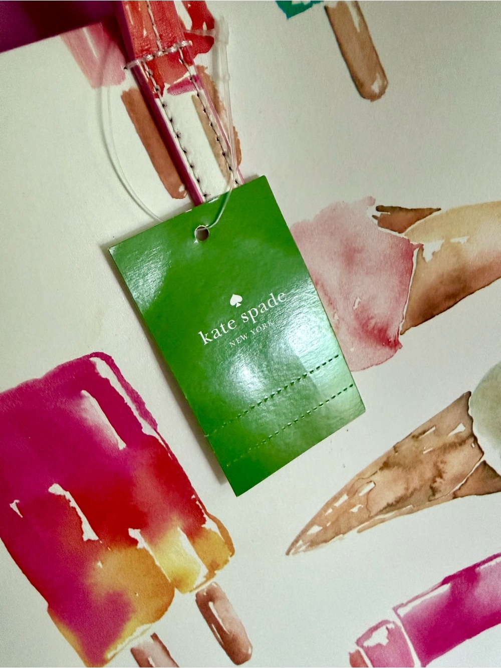 kate spade White Tote with Colorful Popsicle & Ice Cream Print - Picture 7 of 13
